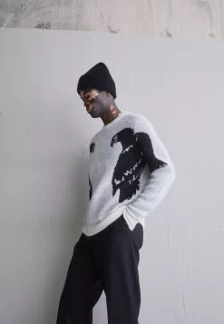 J.LINDEBERGLAZARUS - Stickad Tröja - Cloud White