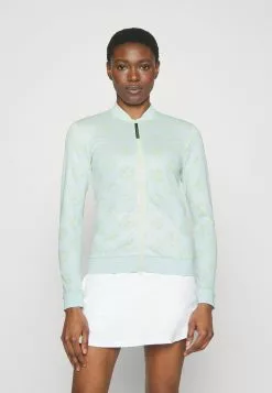 J.Lindeberg SportsSPOTS MID LAYER - Tröja Med Dragkedja - White Sphere Dot