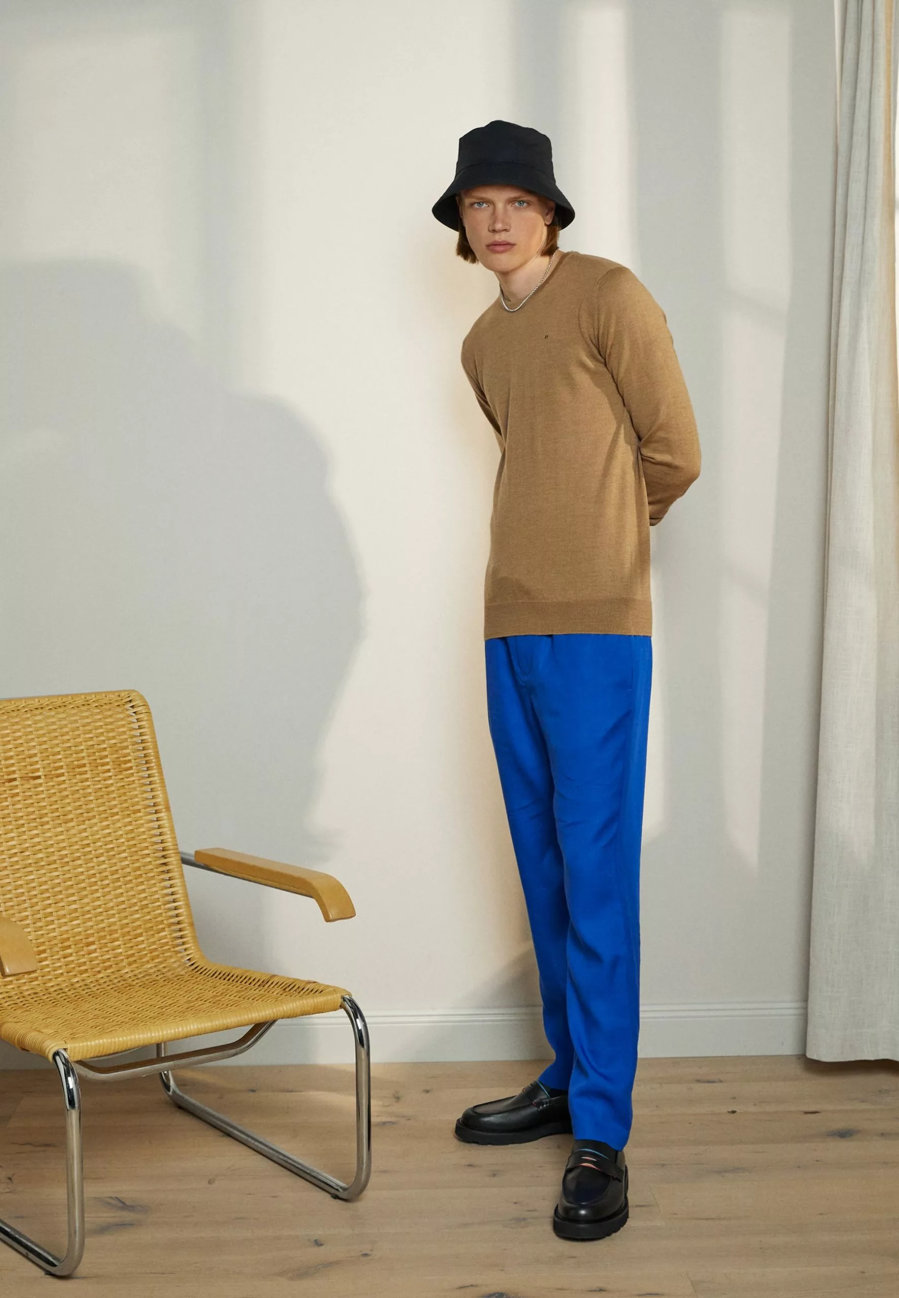 J.LINDEBERGLYLE CREW NECK - Stickad Tröja - Tiger Brown 2 J.LINDEBERGLYLE CREW NECK - Stickad Tröja - Tiger Brown - Bild 2