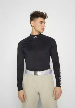 J.Lindeberg SportsAELLO SOFT COMPRESSION - Långärmad Tröja - Black