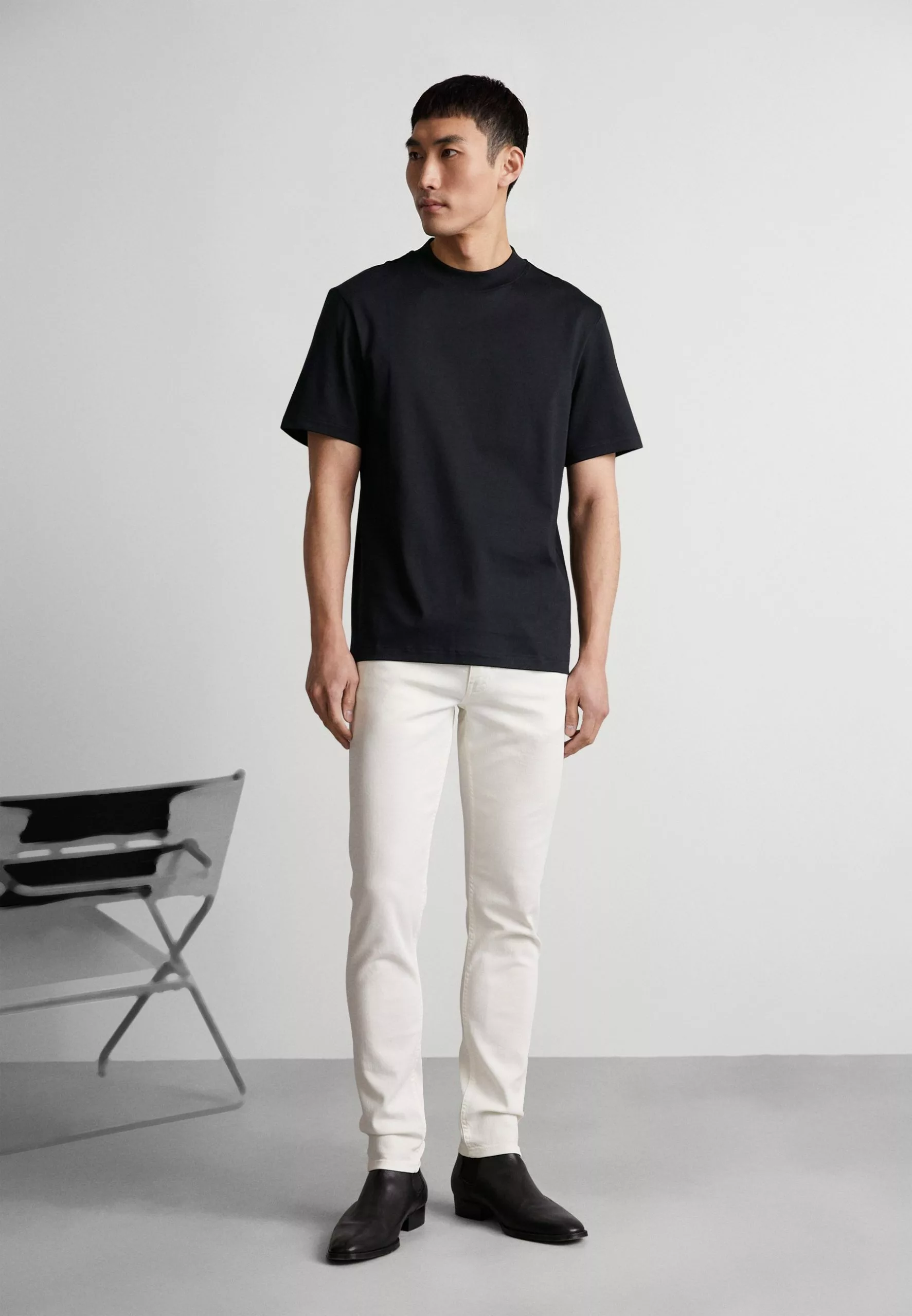 J.LINDEBERGACE MOCK NECK - T-shirt - Bas - Black 2 J.LINDEBERGACE MOCK NECK - T-shirt - Bas - Black - Bild 2