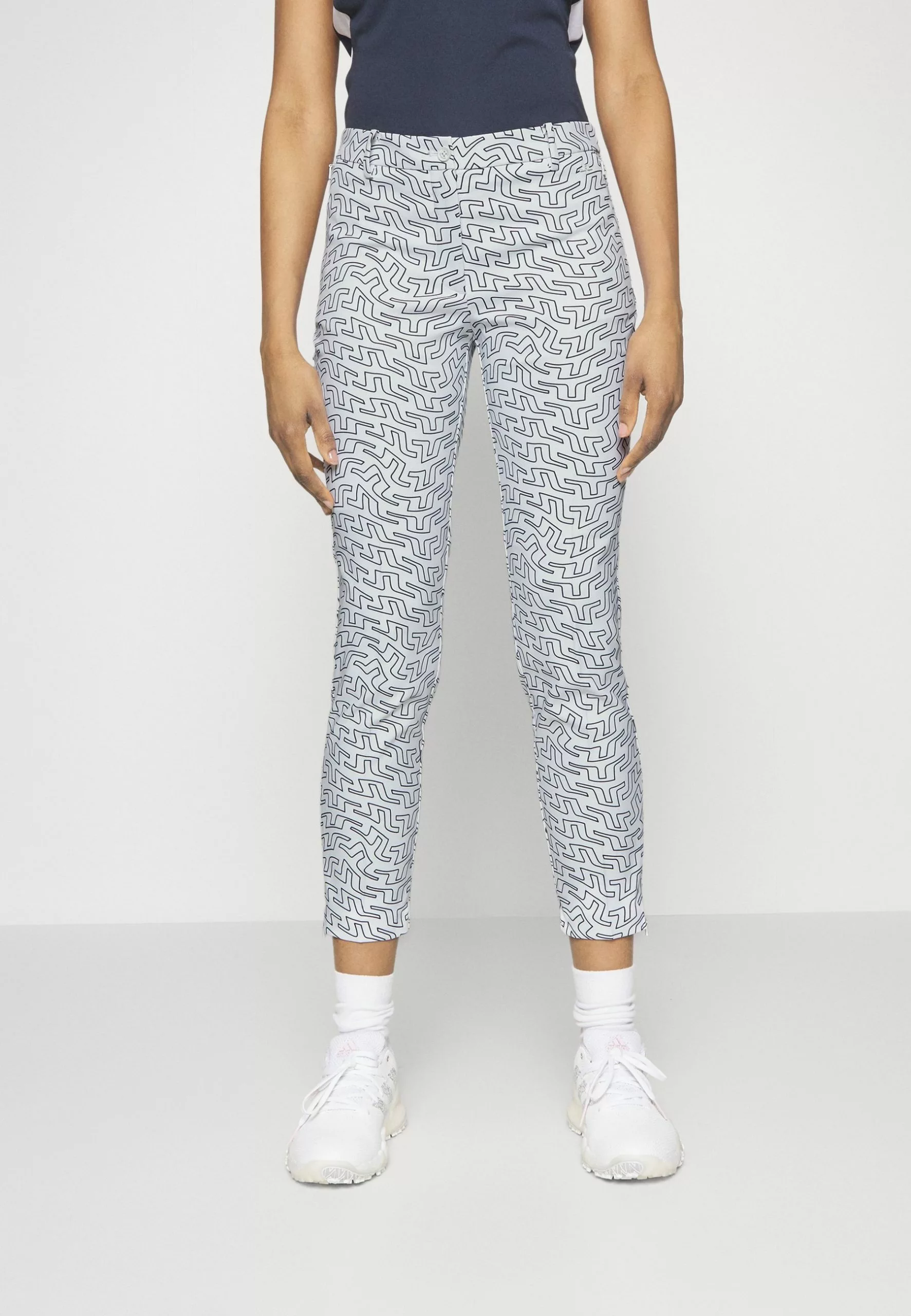 J.LINDEBERGPIA PRINT PANT - Tygbyxor - White 1 J.LINDEBERGPIA PRINT PANT - Tygbyxor - White