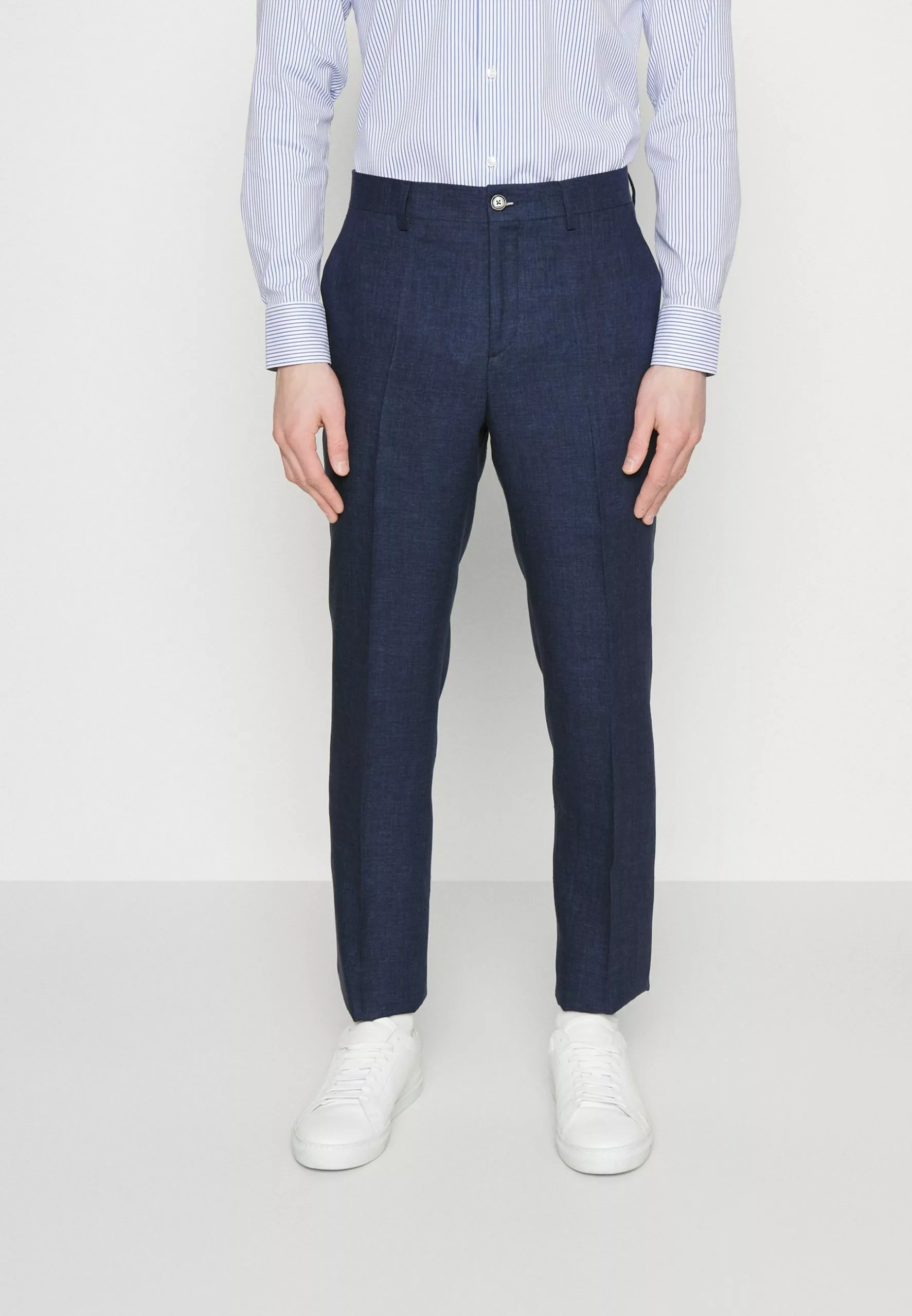 J.LINDEBERGLEO PANTS - Kostymbyxor - Blue Indigo 1 J.LINDEBERGLEO PANTS - Kostymbyxor - Blue Indigo