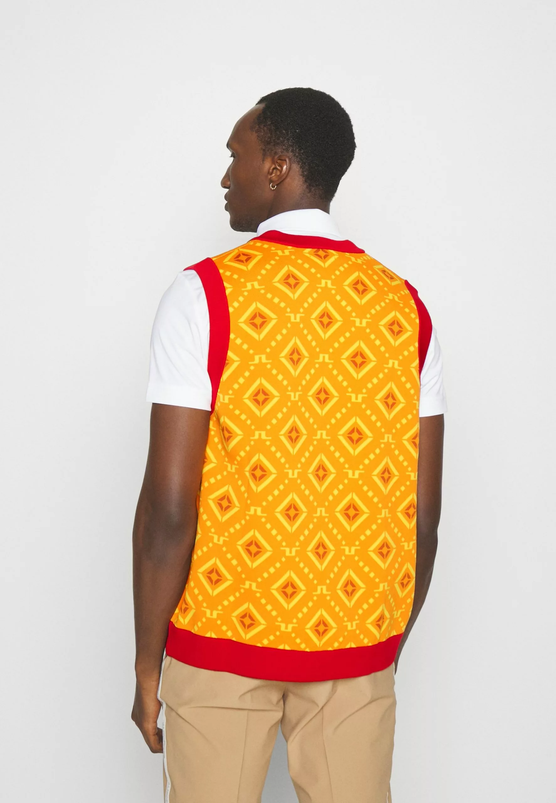 J.Lindeberg SportsJACK KNITTED VEST - Väst - Orange Diamond Logo 3 J.Lindeberg SportsJACK KNITTED VEST - Väst - Orange Diamond Logo - Bild 3
