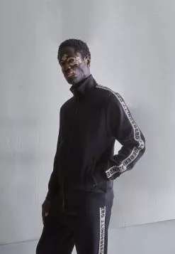 J.LINDEBERGTRAVIS TRACK JACKET - Tröja Med Dragkedja - Black