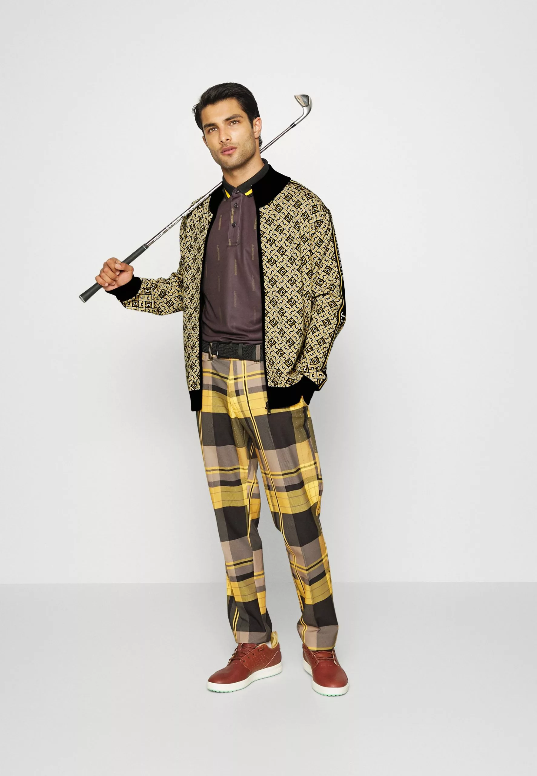 J.Lindeberg SportsMICRO CHECK - Tröja Med Dragkedja - Black 2 J.Lindeberg SportsMICRO CHECK - Tröja Med Dragkedja - Black - Bild 2