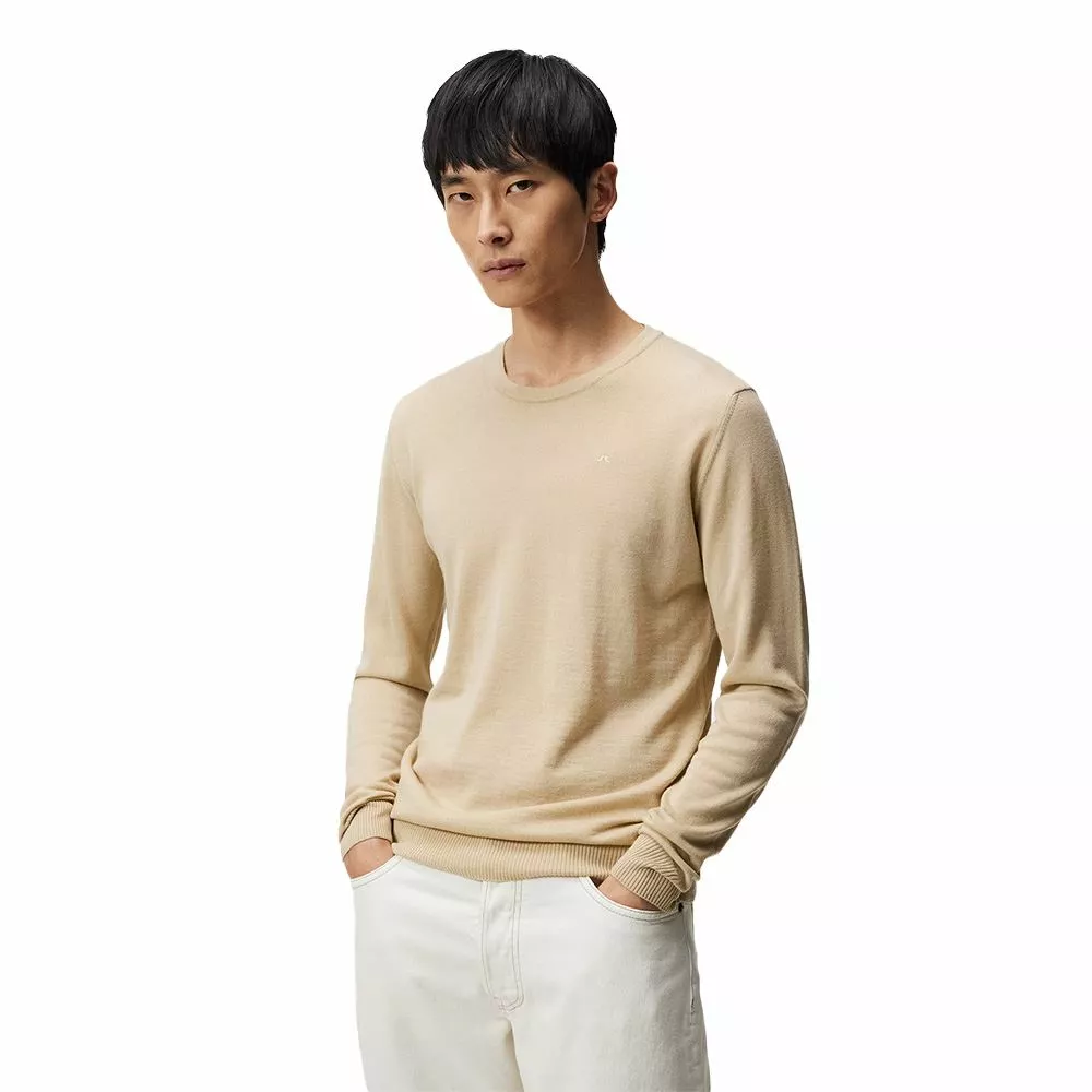 J.Lindeberg Lyle Light Merino Crew Neck Herr 2 J.Lindeberg Lyle Light Merino Crew Neck Herr - Bild 2